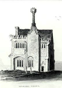 Warden Abbey - remains of Gostwick mansion 19th century